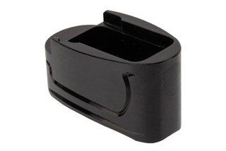 Tyrant Designs M&P Shield Magazine Extension Plus 2 features a black anodized finish